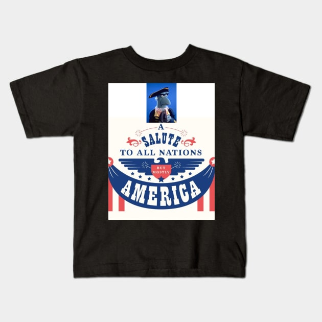 A Salute to America Kids T-Shirt by Remy's Roundtable